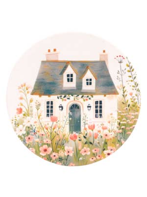 Cottage Grove Light Cottage Ceramic Coaster