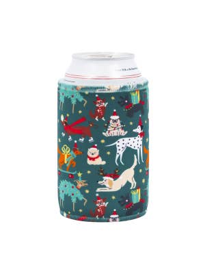 Christmas Dogs Stubby Cooler