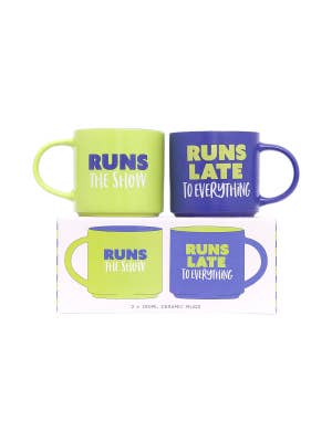 Cheeky Runs The Show Mug Set