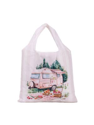 Caravan Pink Foldable Shopping Bag