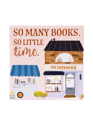 Forever Booked Time Ceramic Coaster