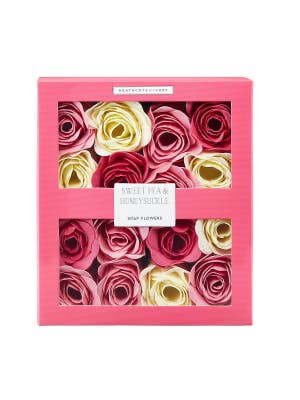 Heathcote & Ivory Sweet Pea & Honeysuckle Soap Flowers