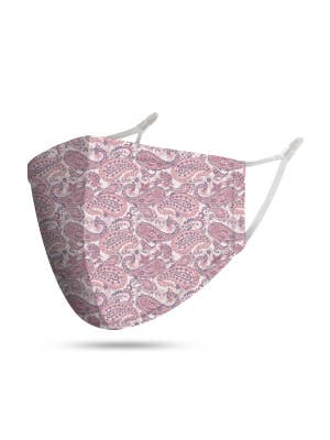 Adult Pink Paisley Reusable Face Mask