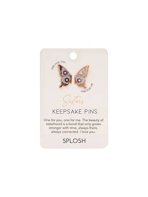 Forever Connected Sisters Keepsake Pin