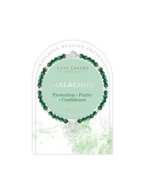 Life Charms Healing Stones Malachite Bracelet