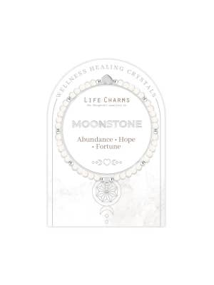 Life Charms Healing Stones Moonstone Bracelet