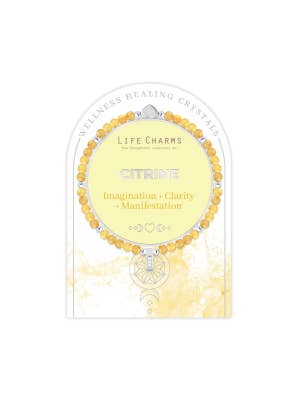 Life Charms Healing Stones Citrine Bracelet