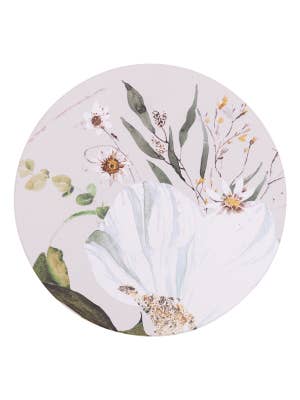 Palm Cove Marble Ceramic Coaster