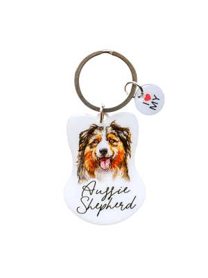 Pet Keyring Aussie Shepherd