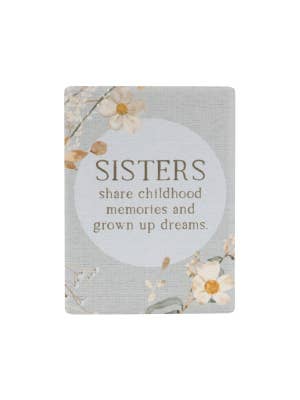 Rustic Meadow Sisters Ceramic Magnet