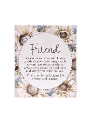 Saddle & Bloom Friend Verse