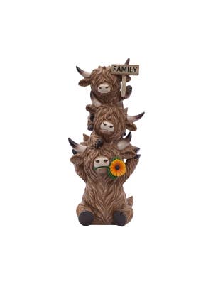 Saddle & Bloom Family Highland Cow