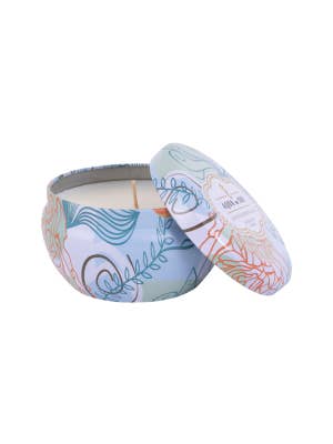 The SOi Co Lotus Blossom Acai Decorative Tin 9oz