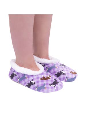 SnuggUps Women's Printed Pets Border Collie
