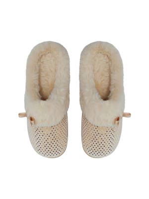 SnuggUps Women's Slide Caramel Metallic