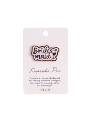 Wedding Bridesmaid Keepsake Pin