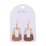 KiKi Gold Wood Loop Earrings