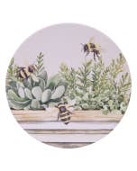 Whimsical Garden Herb Garden Ceramic Coaster