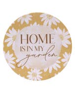 Whimsical Garden Home Ceramic Coaster