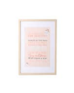 Baby Pink Framed Glass Print 43x63