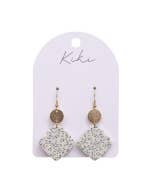 KiKi Green Speckled Drops Earrings