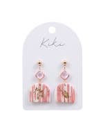 KiKi Blush Glimmer Arch Earrings
