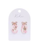 KiKi Pink Bow Earrings
