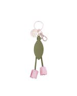 Mother's Day Rosebud Bag Charm Keychain