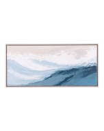 Palm Cove Textured Waves Framed Canvas 94x44