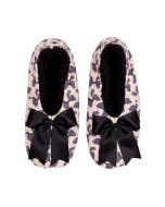 SnuggUps Women's Printed Bow Black