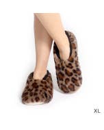 SnuggUps Women's Leopard Caramel XLarge