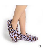 SnuggUps Women's Leopard Lilac XLarge