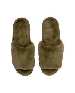 SnuggUps Women's Open Toe Olive